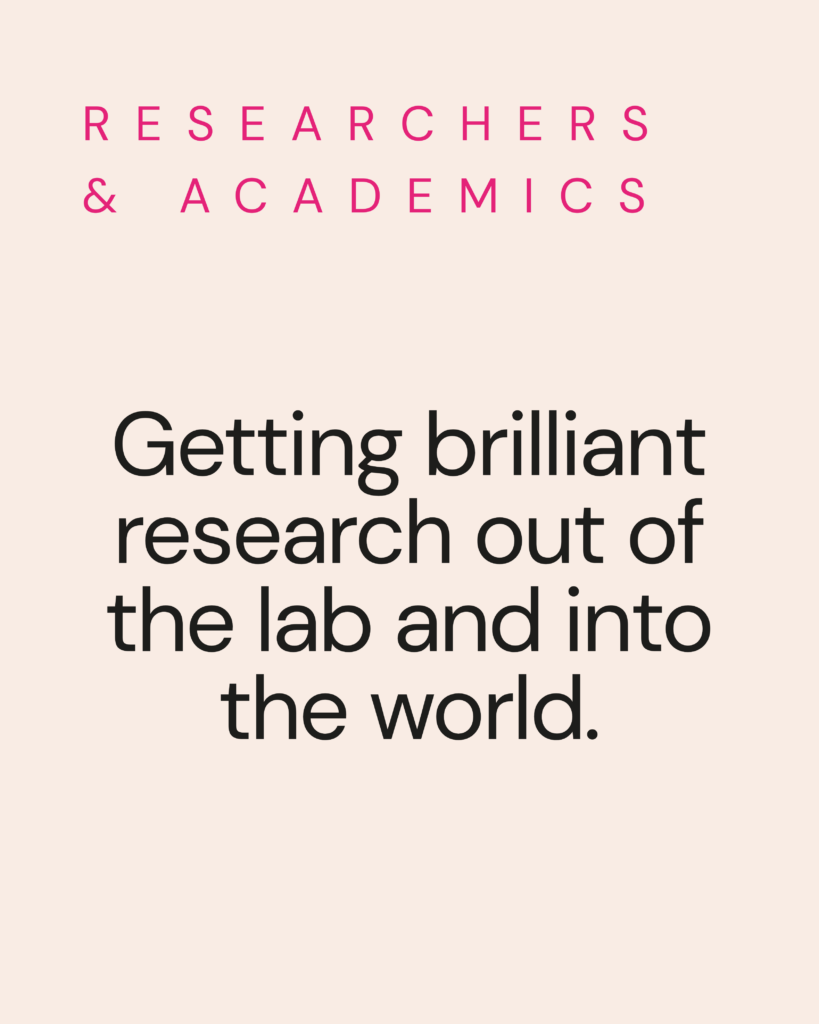 Researchers & academics 